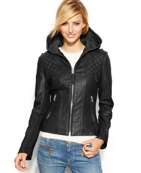 michael kors leather jacket sale womens|macy's Michael Kors jackets women's.